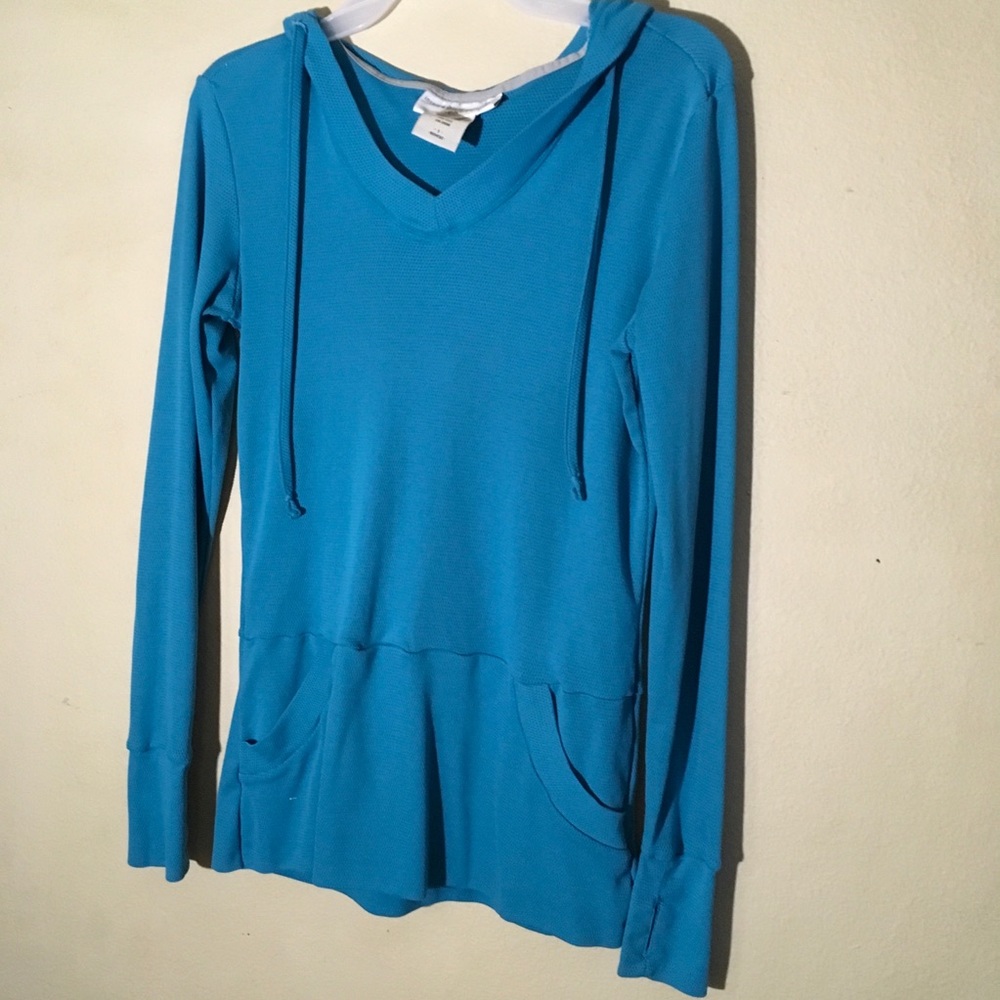 Exofficio Blue Insect Shield Hoodie, Sz S
